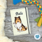 Preview: Designbeispiel der Impfpasshülle creme für die Hunderasse Collie Langhaar dark sable
